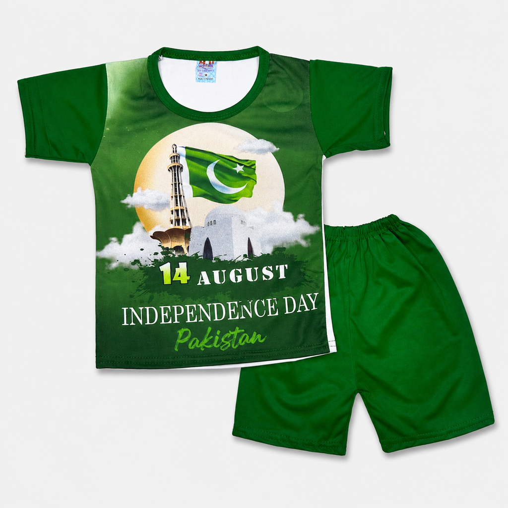 Boys Independence Day Jersey T-Shirt & Shorts Set – 1-4 Years