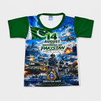 Boys Pakistan Navy 14 August Jersey Short Suit – 1-4 Years