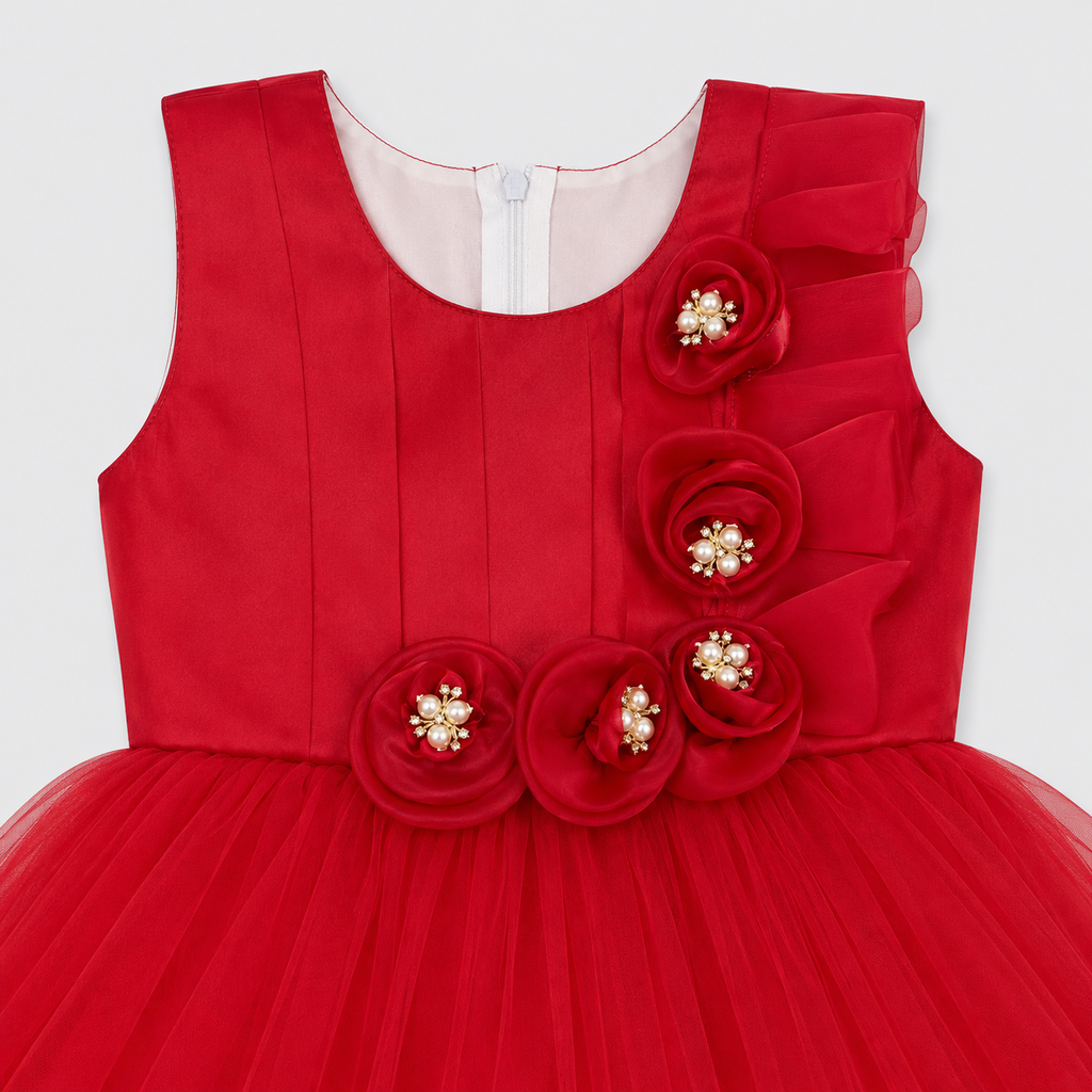 Girls Fancy Party Wear Frock with Trouser – Elegant Kids Frock for Girls