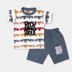 Baby Boys Jersey T-Shirt & Short Set 6-18 Months – Rock & Roll Summer Outfit