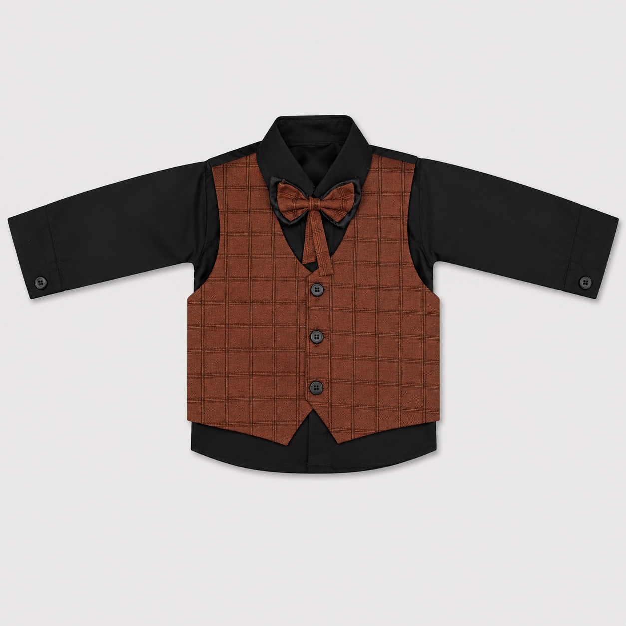 Boys 5 Piece Tuxedo Suit – Formal Party & Wedding Wear for Kids