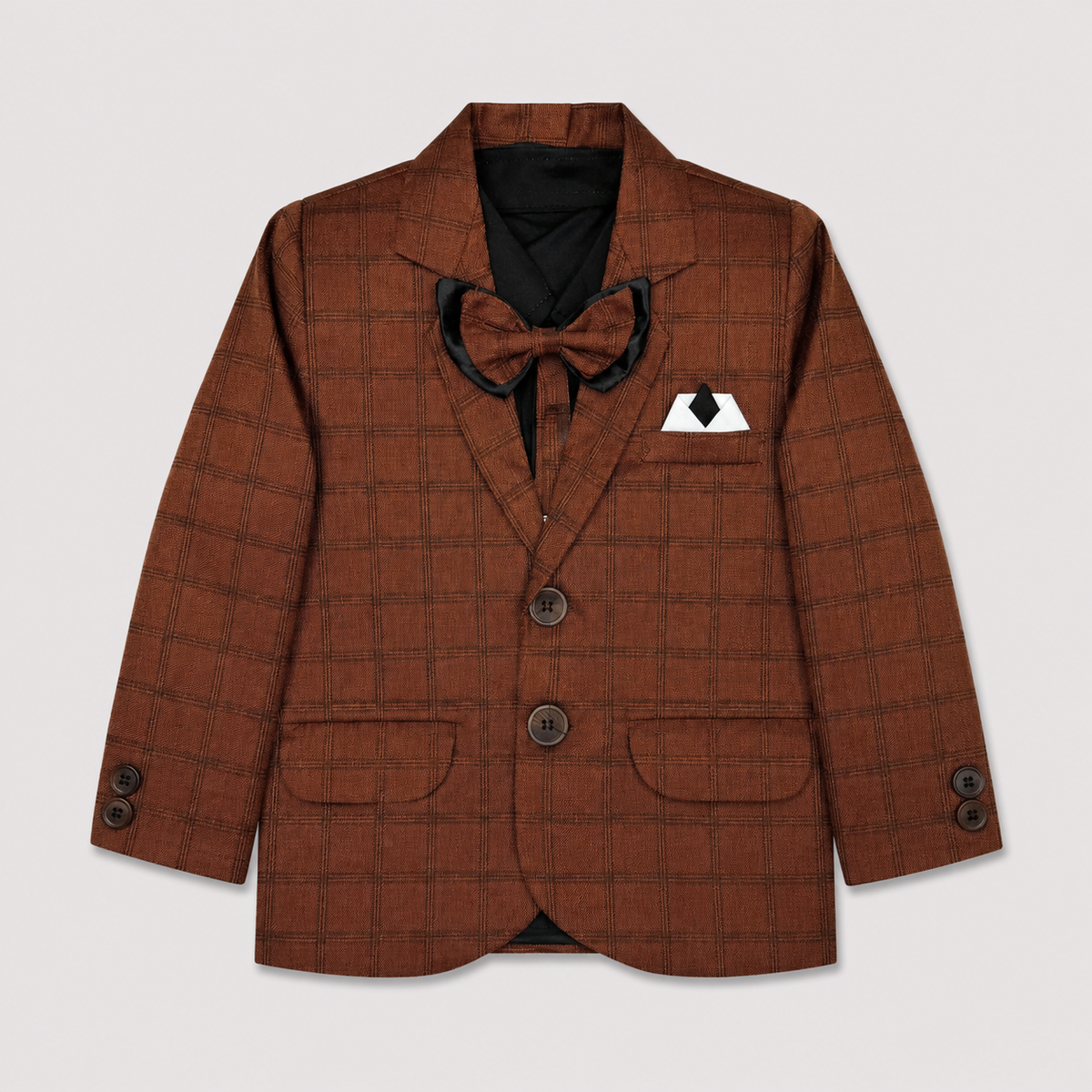 Boys 5 Piece Tuxedo Suit – Formal Party & Wedding Wear for Kids