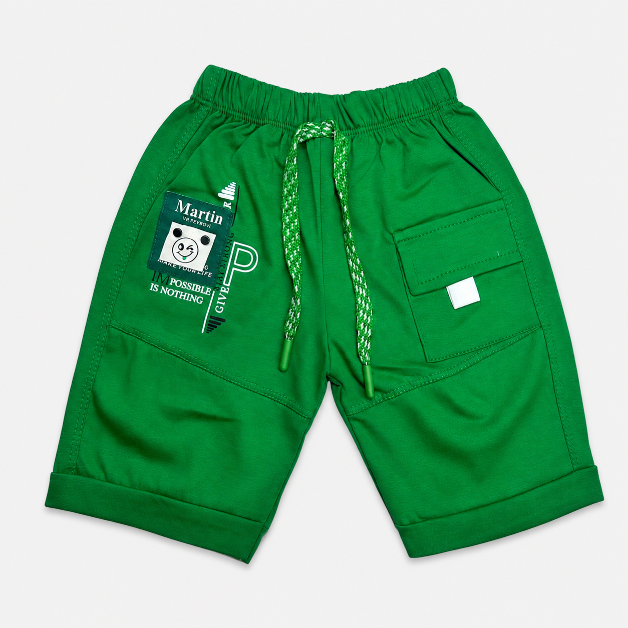 Boys Pakistan 14 August Jersey Short Suit – Green Independence Day Outfit for Kids 1-4 Years