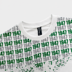 Boys 14 August Jersey Suit with Cap – Green & White Independence Dress