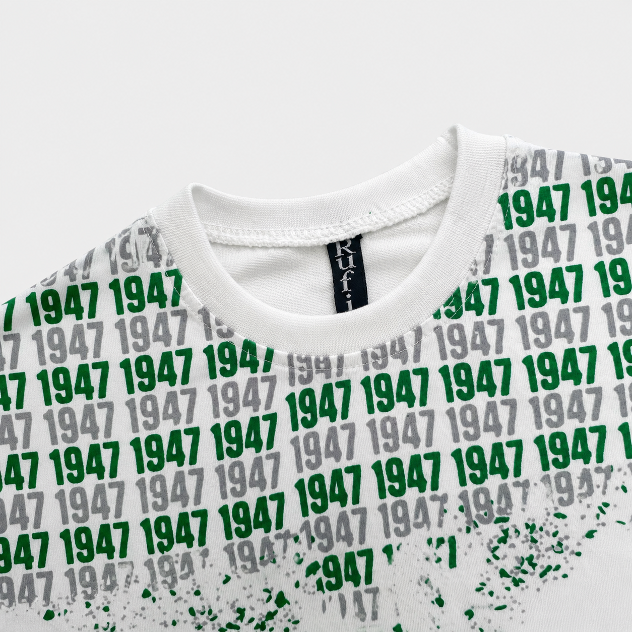 Boys 14 August Jersey Suit with Cap – Green & White Independence Dress