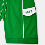 Boys 14 August Jersey Suit with Cap – Green & White Independence Dress