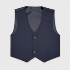 Boys 5-Piece Black Formal Suit Set – Blazer, Waistcoat, Shirt & Pant