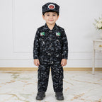 Boys Cotton Commando Suit 1-4 Years – Army Camouflage Shirt, Trouser & Cap Set