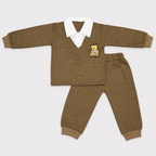 Boys Bear Design 2 Piece Set – Premium Jersey Casual Outfit | Lamtar Kids