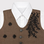 Boys Brown 3 Piece Waistcoat Suit 2-6 Years – Formal Dress Set for Kids