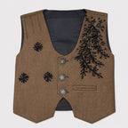 Boys Brown 3 Piece Waistcoat Suit 2-6 Years – Formal Dress Set for Kids
