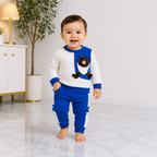 Boys Teddy Bear 2-Piece Tracksuit Set | Full Sleeve Baby Boy Outfit 3 color