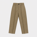 Boys Checkered 5-Piece Tuxedo Suit – Premium Formal Wear
