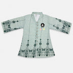 Sage Green Digital Printed Chiffon Girls Suit | 4–10 Years | Lamtar Kids