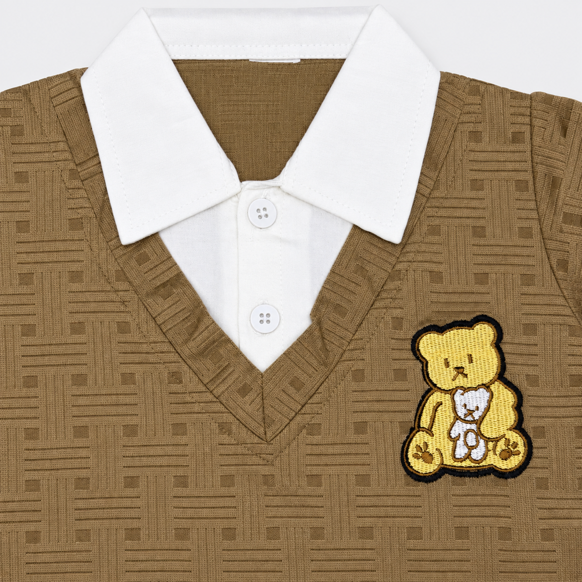 Boys Bear Design 2 Piece Set – Premium Jersey Casual Outfit | Lamtar Kids