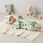 NEWBORN BABY 3-PIECE FINE JERSEY SUIT WITH CAP (SIZE ZERO) - AVAILABLE IN 3 COLORS