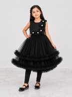 Girls Fancy Party Wear Frock with Trouser – Elegant Kids Frock for Girls