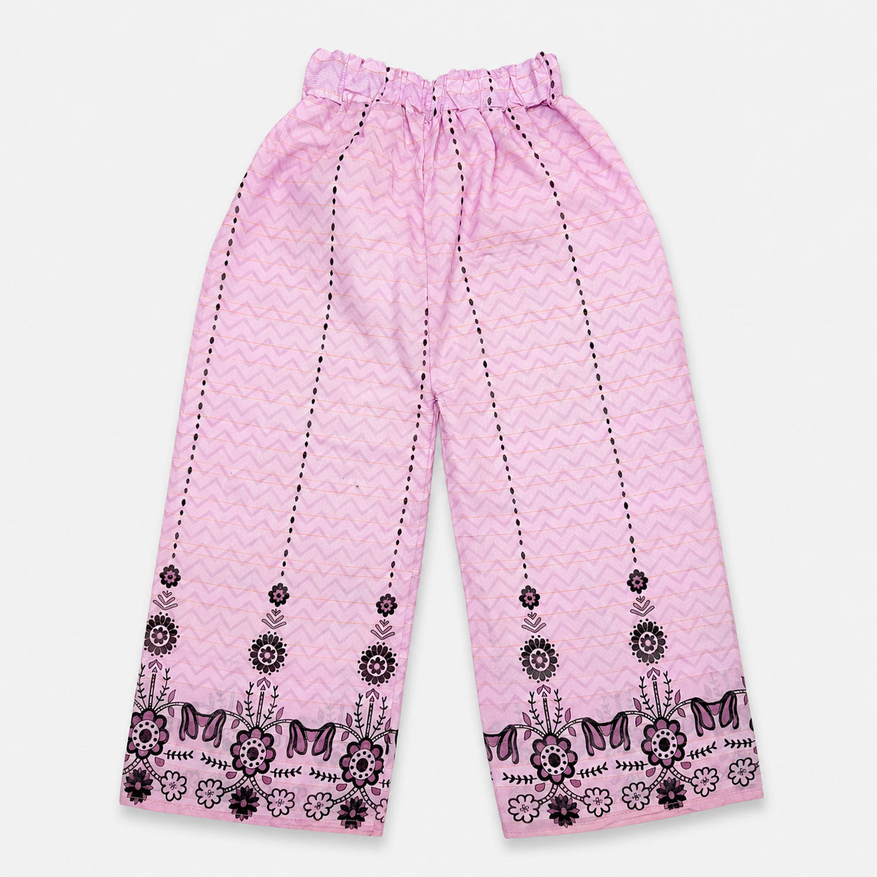 Lavender Purple Digital Printed Chiffon Girls Suit Age 4-10 Year | Lamtar Kids