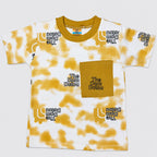 Boys Jersey Printed Short Suit – Mustard White | Lamtar Kids