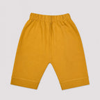Boys Jersey Printed Short Suit – Mustard White | Lamtar Kids