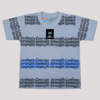 Boys Strength Print Jersey Short Suit – Gray | Lamtar Kids