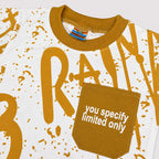 Boys Mustard Jersey 2 Piece Summer Outfit | Soft Printed T-Shirt & Shorts | 1–4 Years | Lamtar Kids