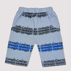 Boys Strength Print Jersey Short Suit – Gray | Lamtar Kids