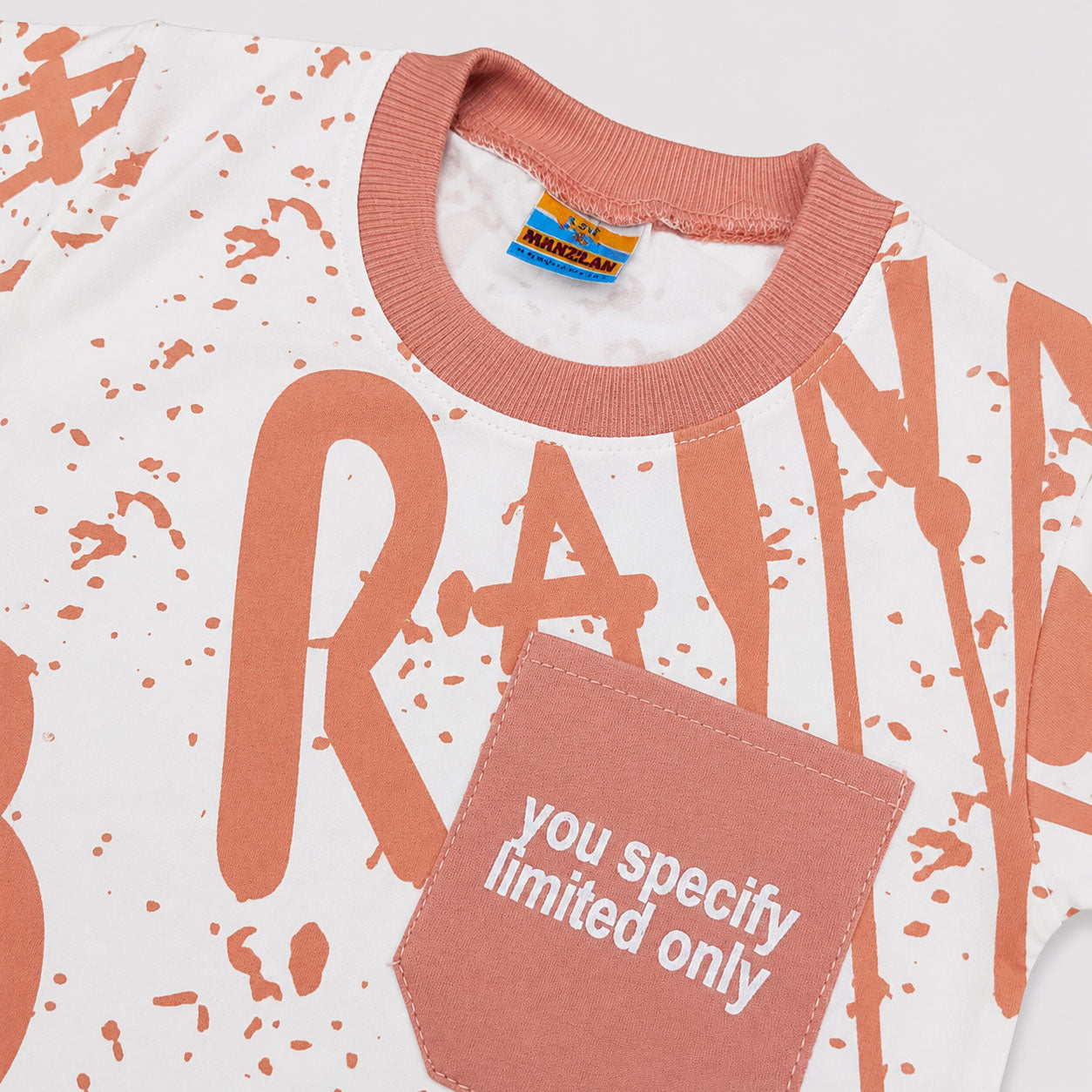 Boys Peach Jersey 2 Piece Summer Suit | 1–4 Years | Lamtar Kids