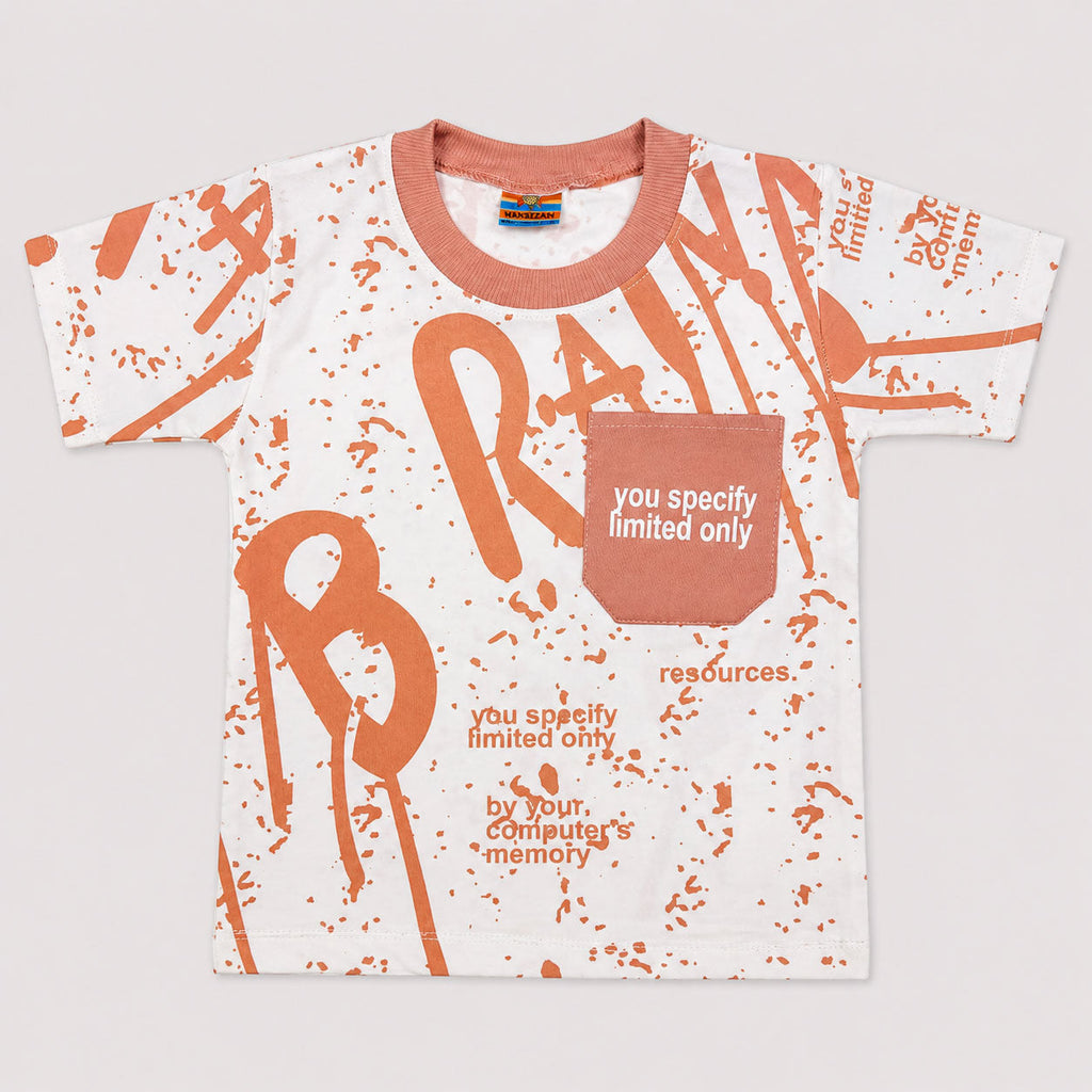 Boys Peach Jersey 2 Piece Summer Suit | 1–4 Years | Lamtar Kids
