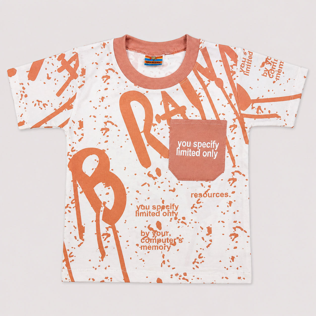 Boys Peach Jersey 2 Piece Summer Suit | 1–4 Years | Lamtar Kids