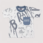 Boys White & Grey Jersey 2 Piece Summer Suit | 1–4 Years | Lamtar Kids