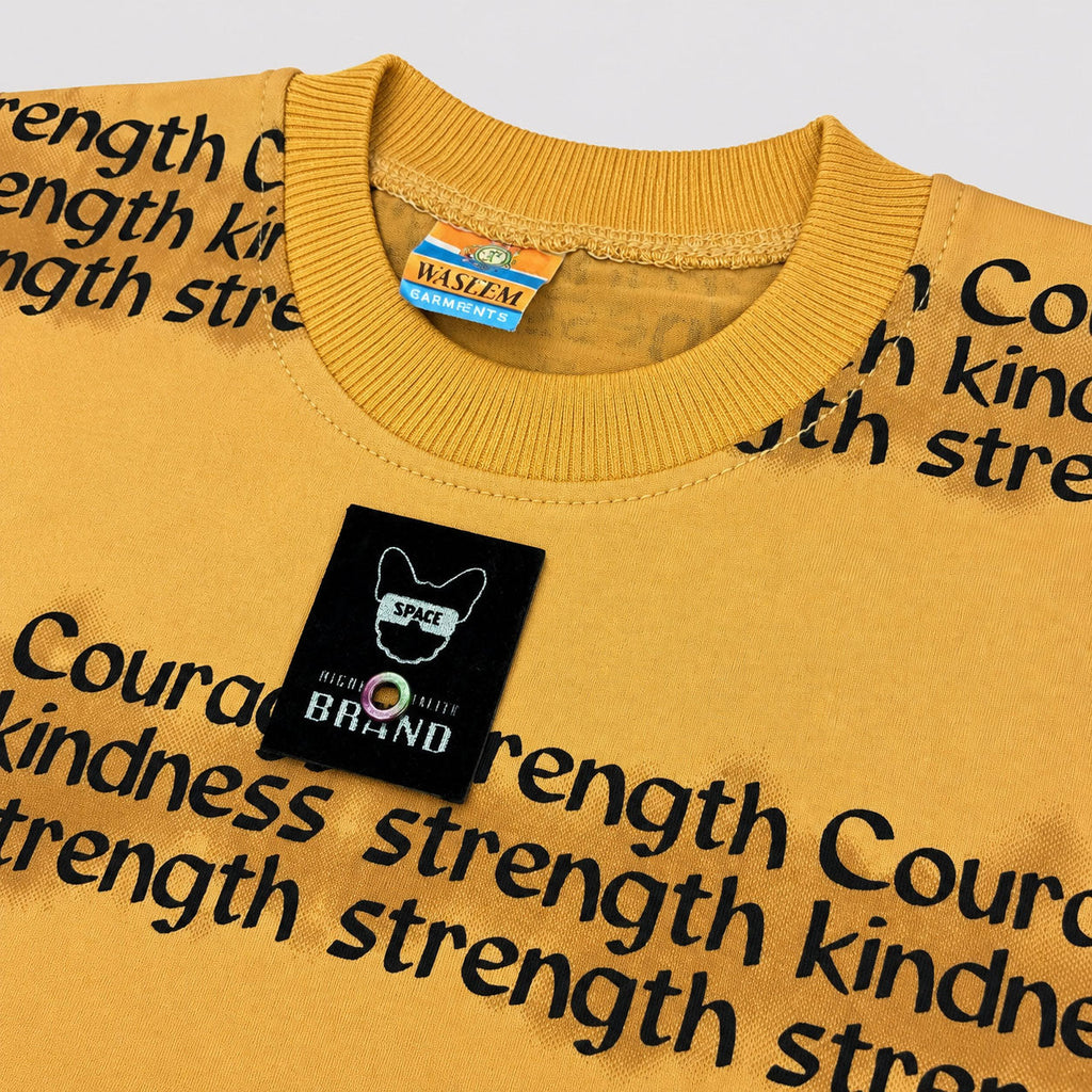 Boys Jersey Strength Short Suit – Mustard | Lamtar Kids