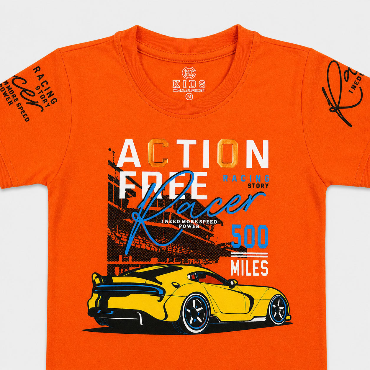 Boys Action Force Racer Jersey T-Shirt & Shorts 2 Piece Set (1-4 Years)