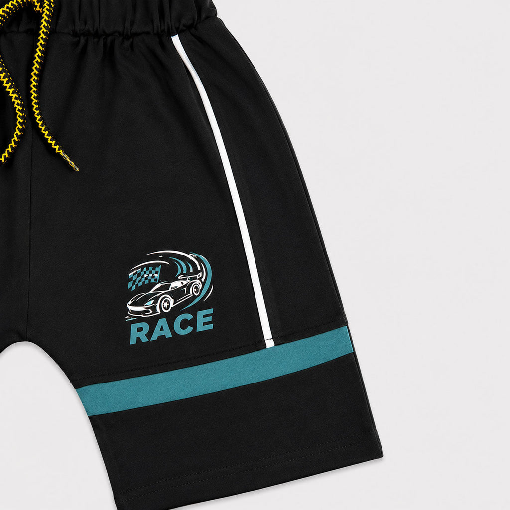 Boys Action Force Racer Jersey T-Shirt & Shorts 2 Piece Set (1-4 Years)