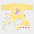Newborn Baby Bunny Love 3-Piece Set | 0-6 Month