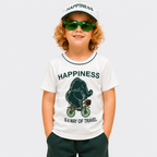 Boys Malai Jersey Independence Outfit – White Green Kids Summer Set | Lamtar Kids