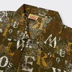 Boys Printed Linen Shirt & Shorts Set – Olive Green Kids Dress | Lamtar Kids