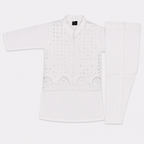 Boys Embroidered Waistcoat Shalwar Kameez | Premium Eid & Party Wear