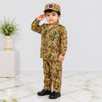 Boys Cotton Commando Suit 1-4 Years – Army Camouflage Shirt, Trouser & Cap Set
