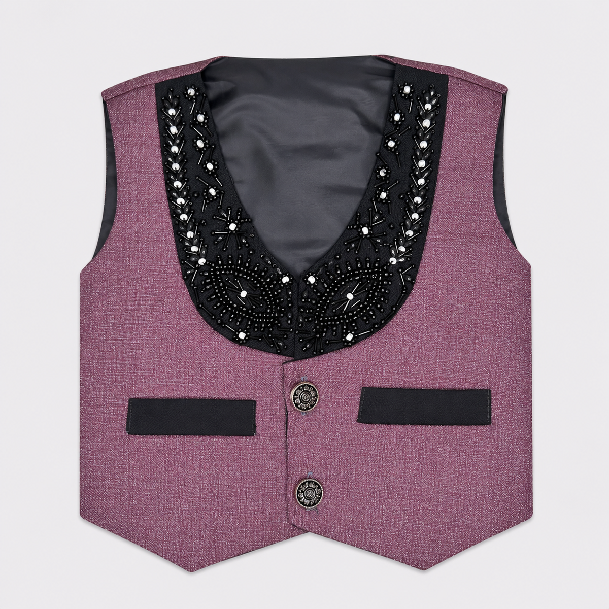Boys 4-Piece Premium Waistcoat Suit for Kids | Shirt, Waistcoat, Pant & Bow Tie