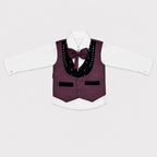 Boys 4-Piece Premium Waistcoat Suit for Kids | Shirt, Waistcoat, Pant & Bow Tie