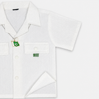 Boys White Independence Day 2 Piece Outfit With Pakistan Pendant – 1-4 Years