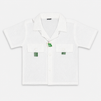 Boys White Independence Day 2 Piece Outfit With Pakistan Pendant – 1-4 Years