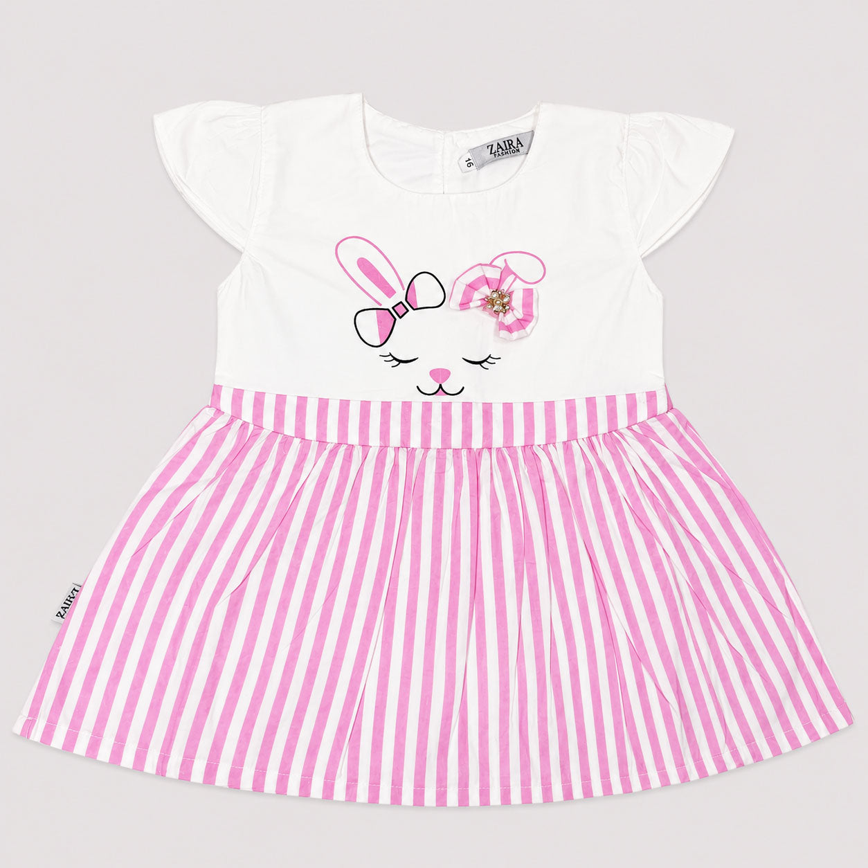 Cute Bunny Print Soft Cotton 2 Piece Outfit for Baby Girls | Lamtar kids