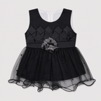 Baby Girls Fancy 3 Piece Dress Set with Trouser & Headband – Party Wear Frock | 3–9 Months